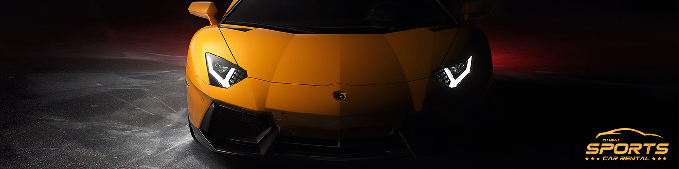 lamborghini yellow with lights