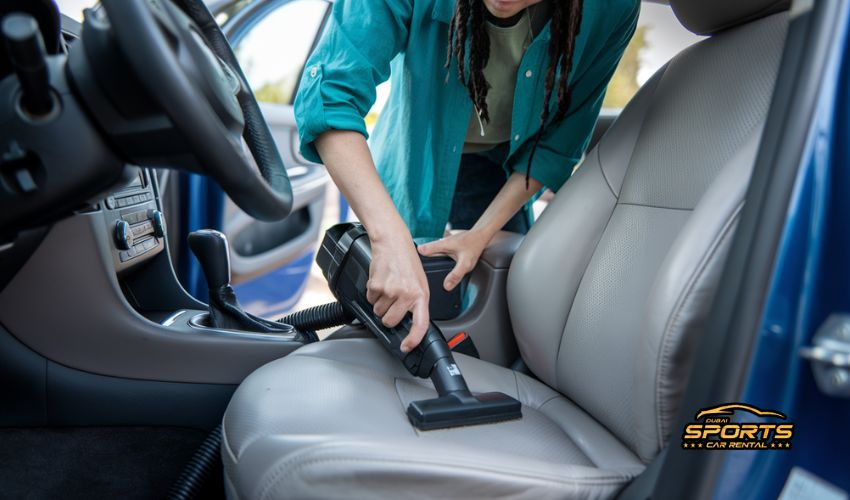 How to Clean Stains Out of Car Seats using vacuum cleaner