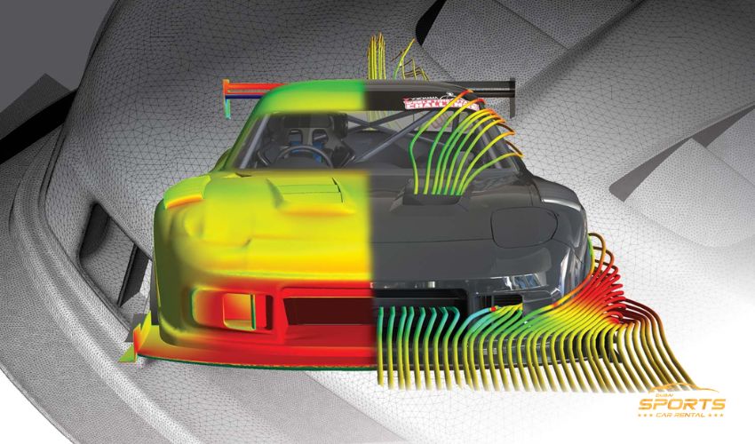 wrap a sports car aerodynamics is a challenge